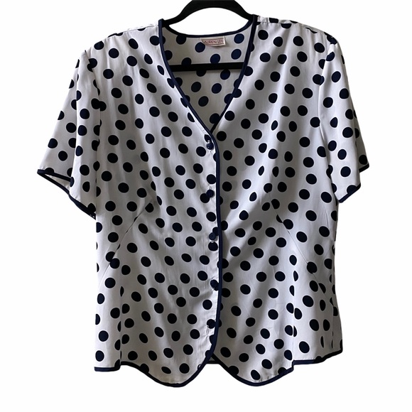 Lauren Lee Blouse Short Sleeves Polka Dot - Picture 4 of 5